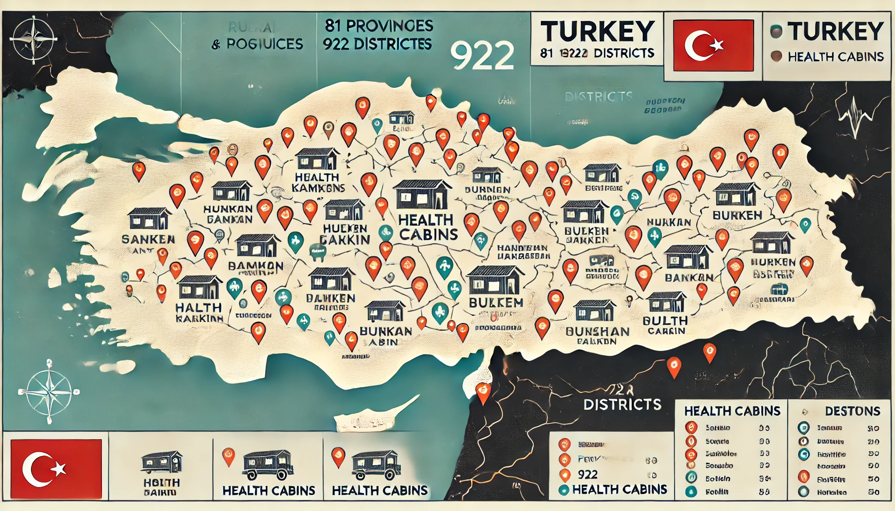 Sağlık Kabinleri 81 İl ve 922 İl&ccedil;ede Hizmet Veriyor